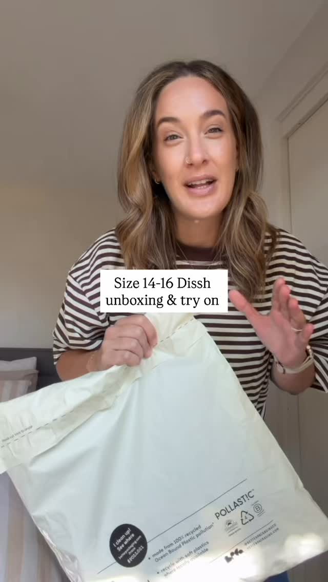 Instagram post by @itsgeorgia.louise for DISSH. Caption reads: Just a girl looking for something cute to wear....