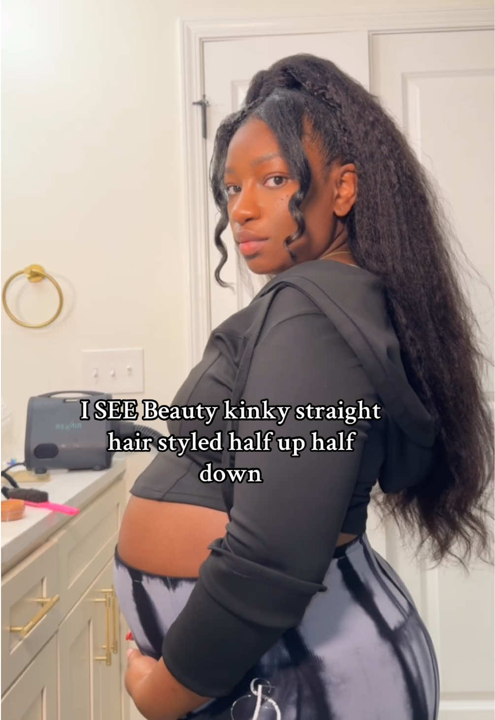 TikTok post by @willkissdoit for iseehair. Caption reads: I really feel like this is my hair y’all! I’m so....