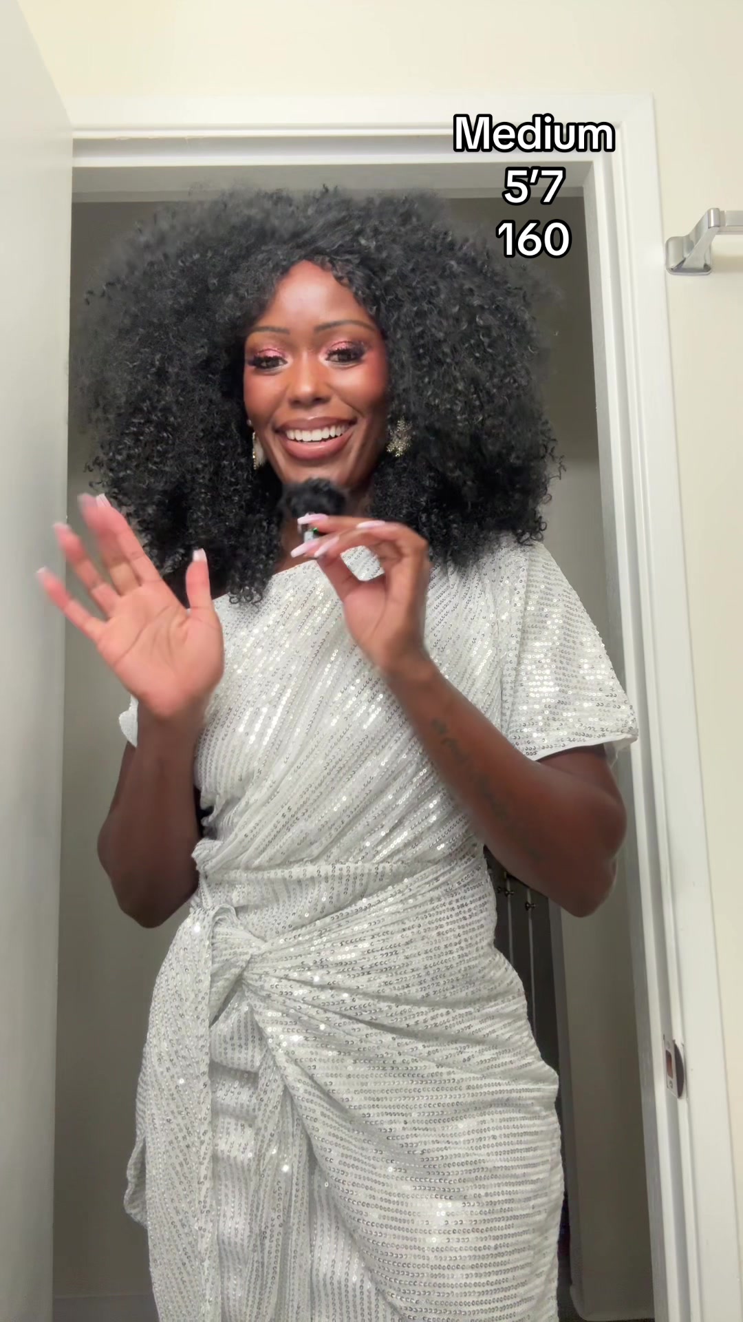 TikTok post by @fashionbyanita for Grace Karin US Shop. Caption reads: ready for the most wonderful time of the year....