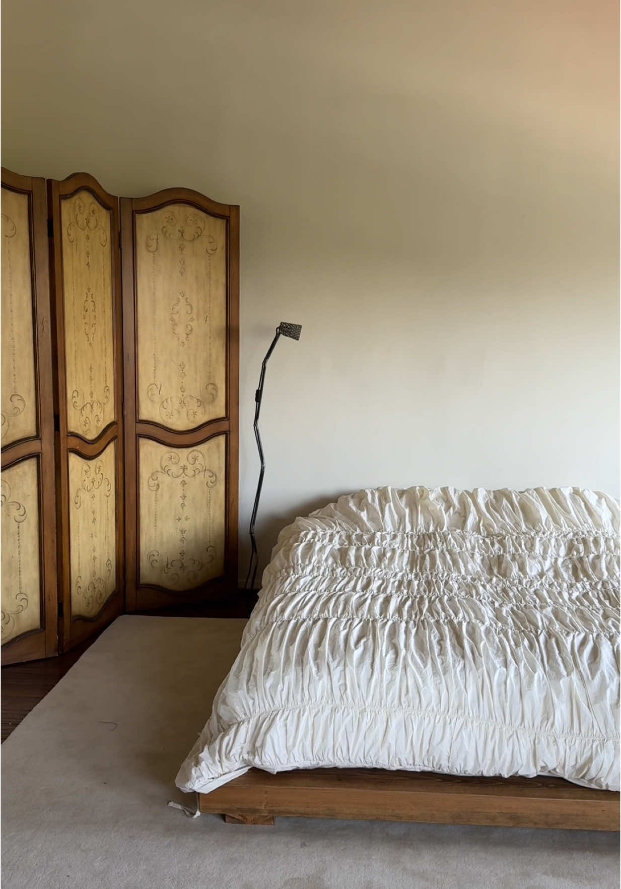 TikTok post by @want.zamora for Zinus. Caption reads: A new bed frame needs a new mattress 😴 I got the....