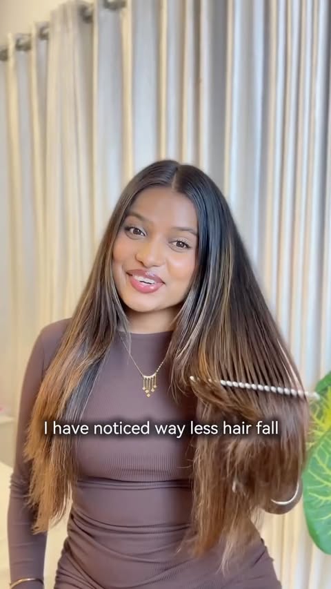 Instagram post by @ajitha_nadar_ for Hair & Care. Caption reads: [...] your skin. Some change your hair ✨ Hair &....