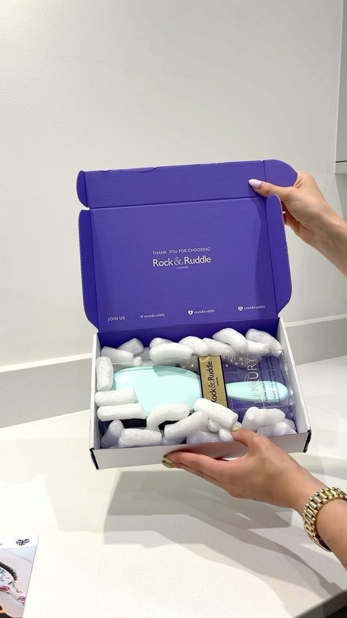 Instagram post by @contentbyerika for Rock & Ruddle. Caption reads: So excited so show you the ‘NEW LUXURY SIZE....