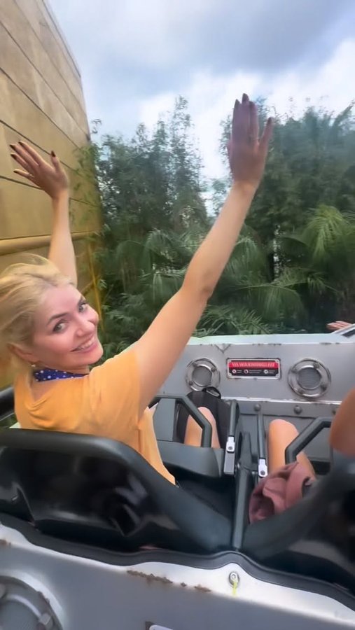 Instagram post by @hollywilloughby for British Airways. Caption reads: What an epic half term! 💥 Nothing better than....