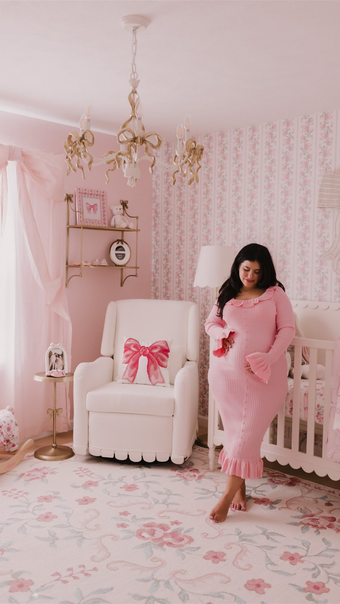 Instagram post by @demidiamandis for Pottery Barn Kids. Caption reads: This nursery has been a dream of mine ever since I....