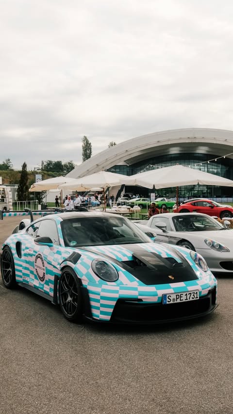 Instagram post by @iamchrisart for Porsche. Caption reads: Porsche Sportscar Together Day has been fun at....