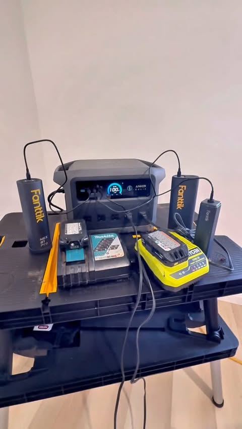 Instagram post by @anker_adventures for Anker SOLIX. Caption reads: Powering up for every outdoor job. The Anker SOLIX....