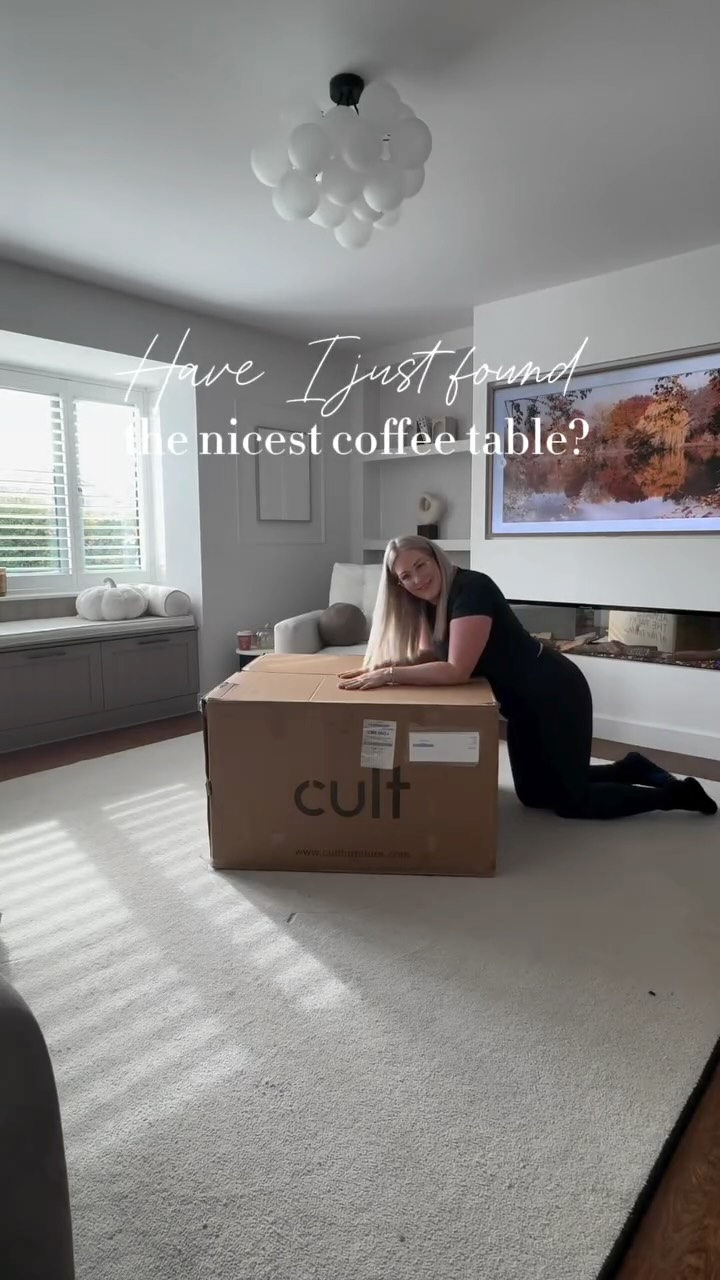 Instagram post by @twitchettshome for Cult Furniture. Caption reads: [...] walnut coffee table? 👀 It’s from....