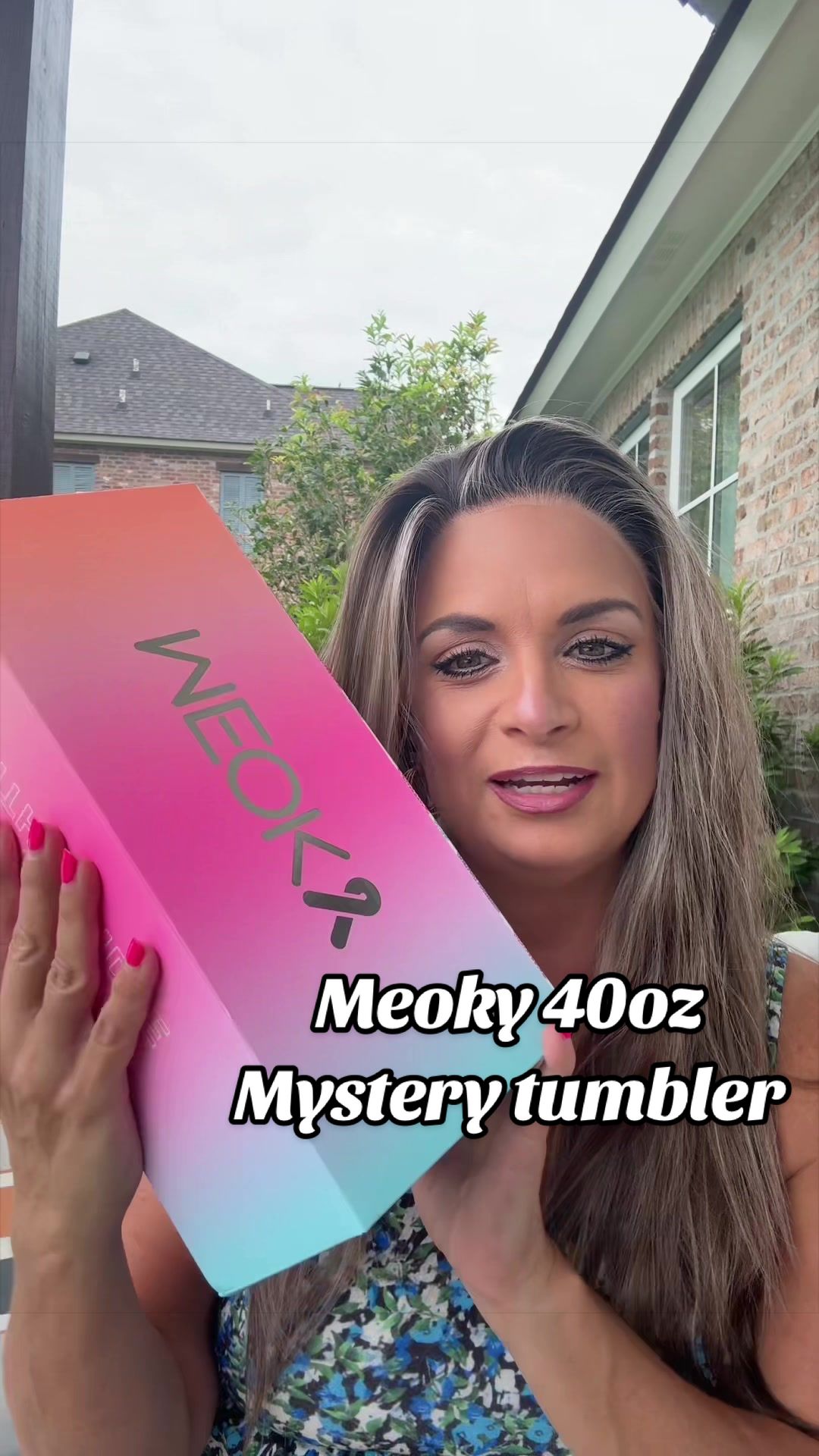 TikTok post by @shannonclinesmith5 for Meoky Cup. Caption reads: Mystery Meoky 40oz @meoky shop @MeokyshopUS #meoky....
