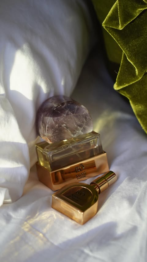 Instagram post by @funmimonet for House of Bō. Caption reads: As a triple board-certified floral fragrance....