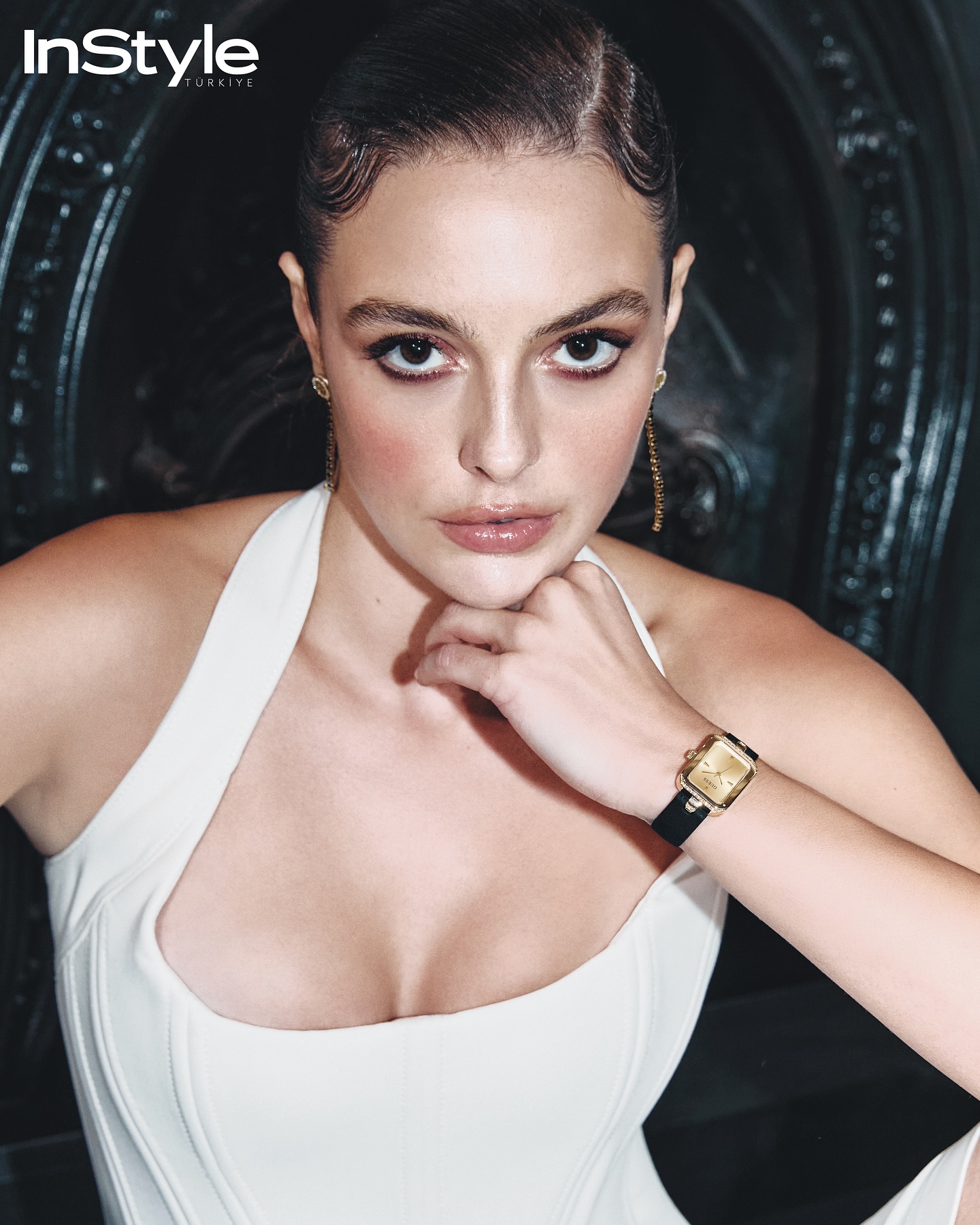 Instagram post by @melisssezen for GUESS Watches. Caption reads: Eylül🌬️❤️‍🔥🔥 @instyle.tr 
Yayıncı:....