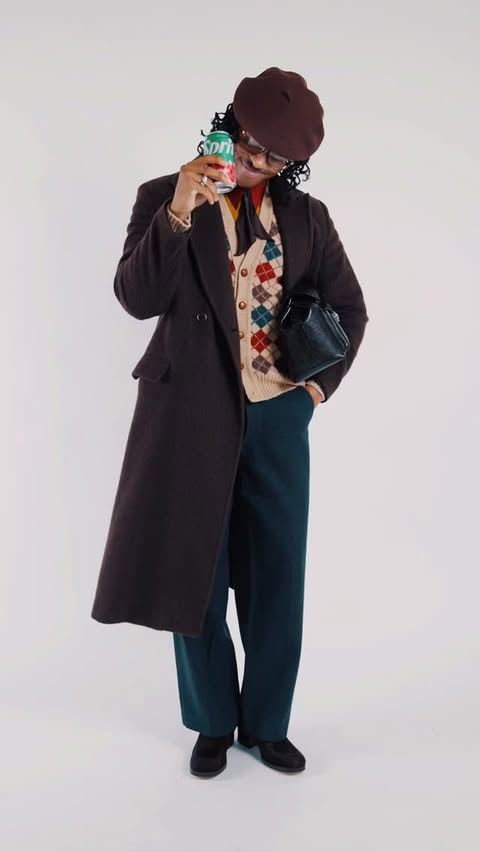 Instagram post by @lexsonator for Sprite. Caption reads: Cozy fit, crisp sounds, winter sip. Thanks to....