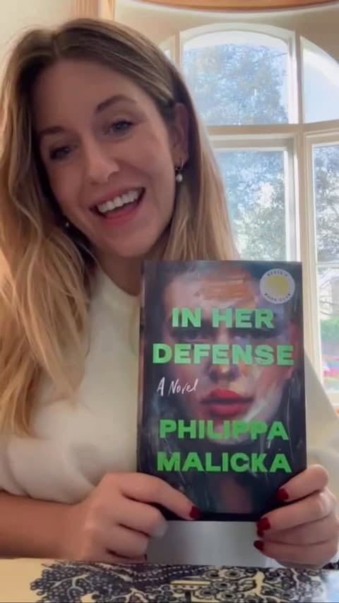 Instagram post by @phillymalicka for Reese’s Book Club. Caption reads: #whatsapppartner Have a burning question for our....