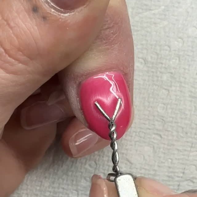 Instagram post by @polishedintherockies for ICEGEL. Caption reads: 💕 This trend has become so popular for....