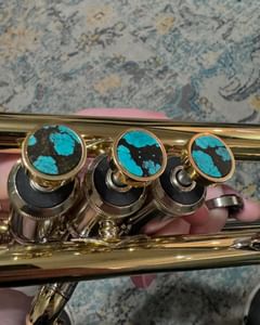Instagram post by @ebtrumpet for Kgumusic. Caption reads: [...] out these gorgeous finger buttons from....