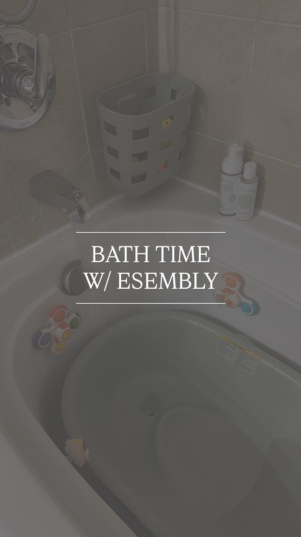 Instagram post by @dysiris for Esembly Baby. Caption reads: Cradle cap, eczema, dry skin, diaper rash or in....