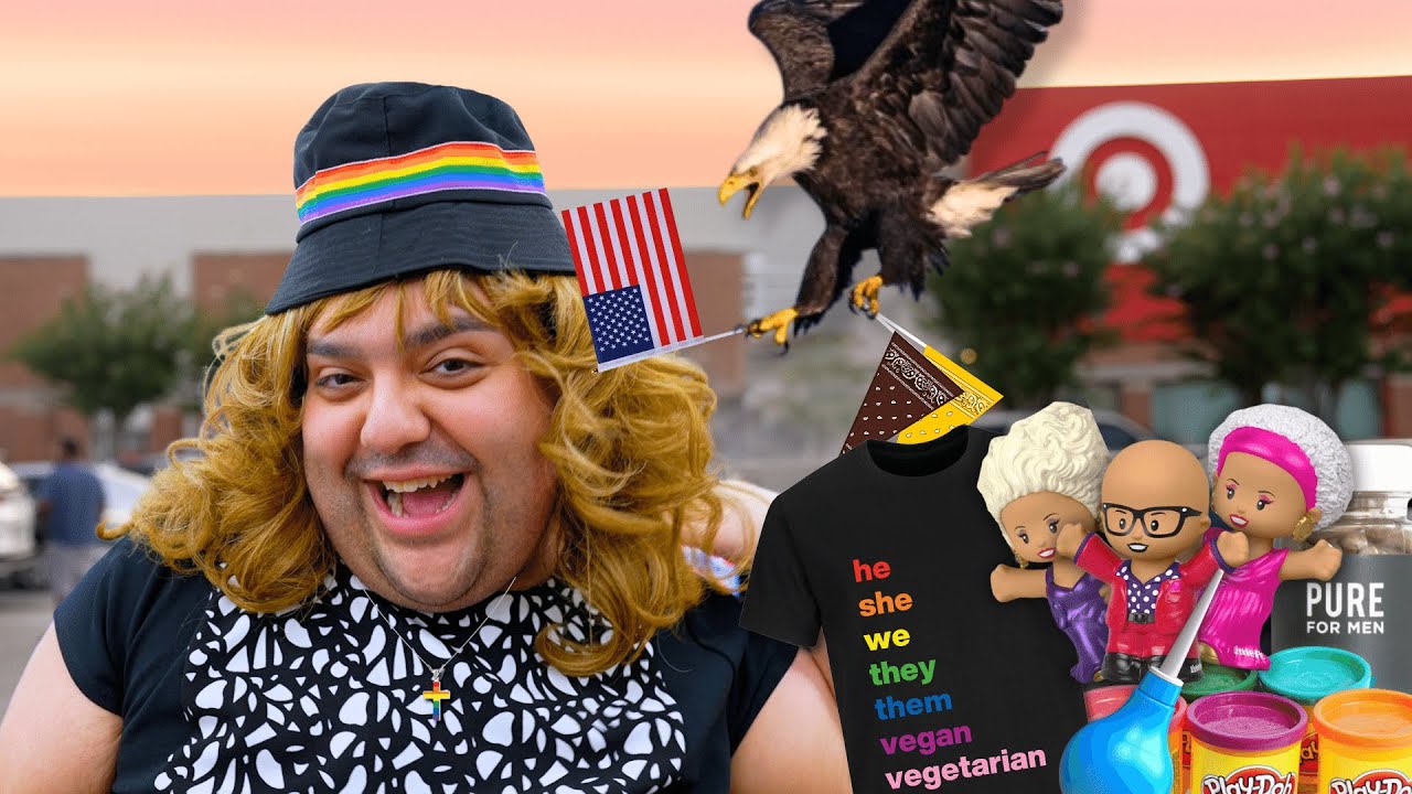 YouTube post by @MistressisabelleBrooks for Keeps. Caption reads: Let's Go Shopping In The Pride Section! (WHY IS....