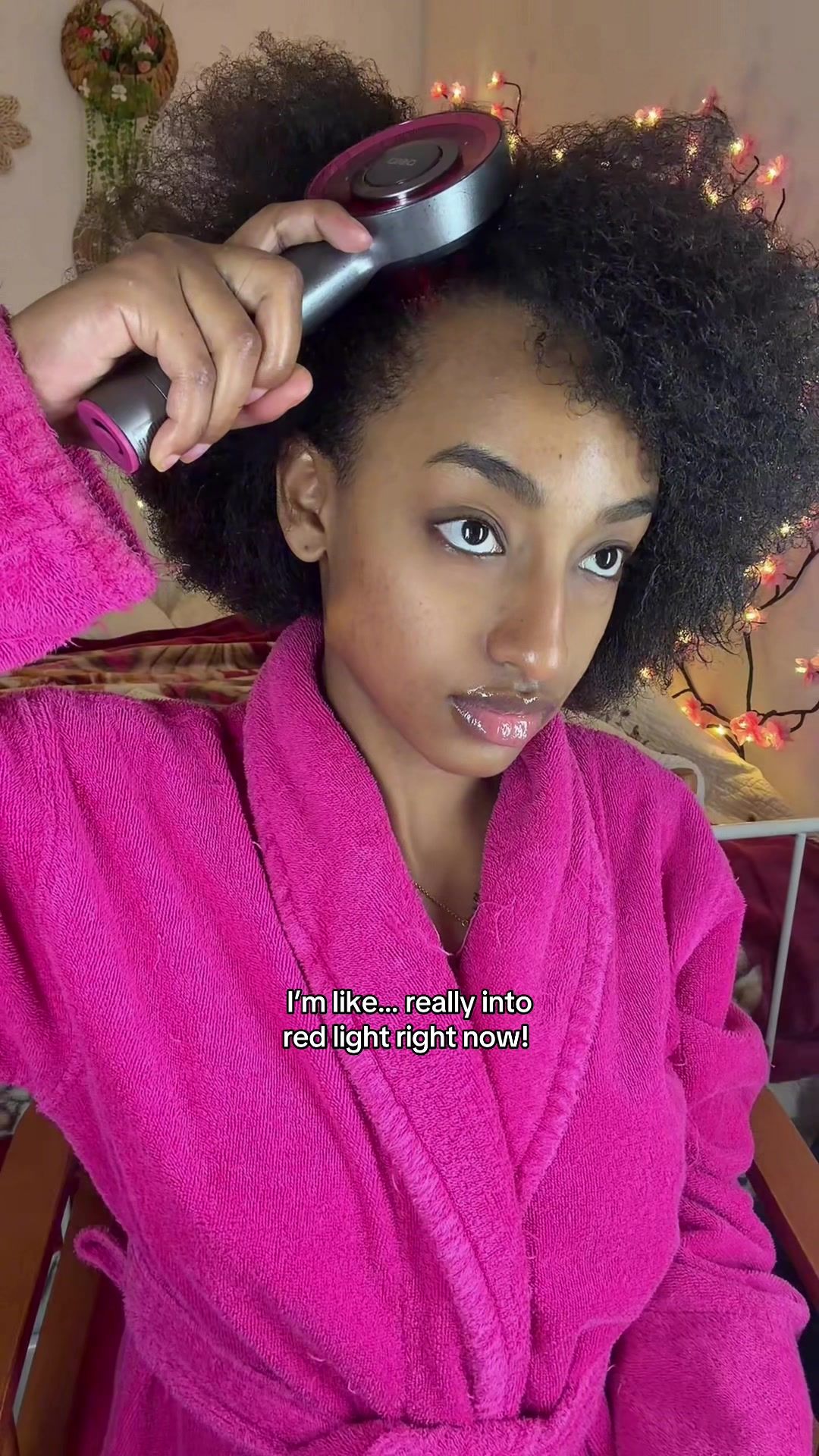 TikTok post by @liya_lasagna for Bodyguardz. Caption reads: [...] scalp massager @currentbody face mask....