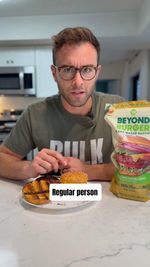 Instagram post by @therealkirklandking for Beyond Meat. Caption reads: [...] have exaggerated slightly, but the....