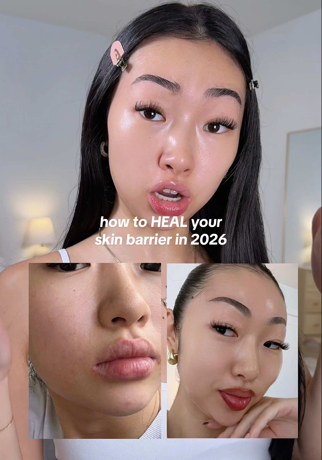 TikTok post by @itsbabykelz for Glow Recipe. Caption reads: [...] all of my skincare empties and the @Glow....