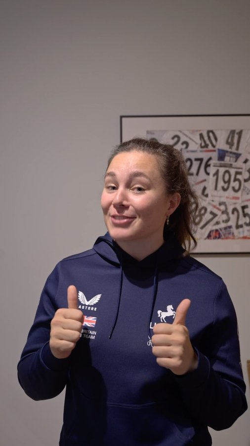 Instagram post by @sophieecapewell for National Lottery Good Causes. Caption reads: Win tickets to the Lloyds National Track....