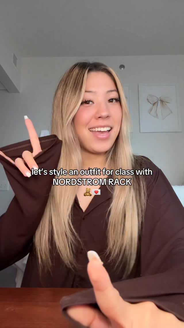 Instagram post by @miawilsonn for Nordstrom Rack. Caption reads: IN LOVE with these fall pieces from @nordstromrack....