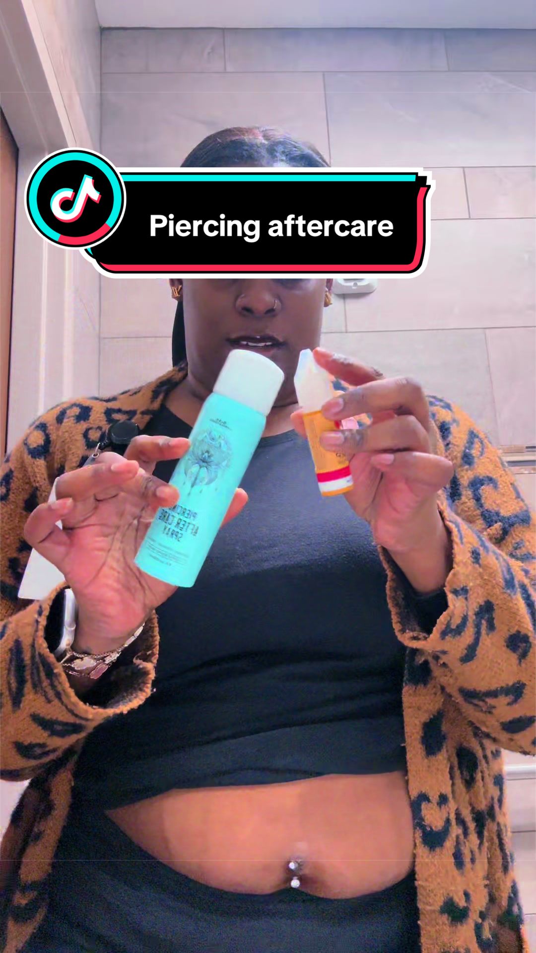 TikTok post by @itsmejessicashanice for Base Laboratories. Caption reads: @Base Laboratories this aftercare spray and bump....