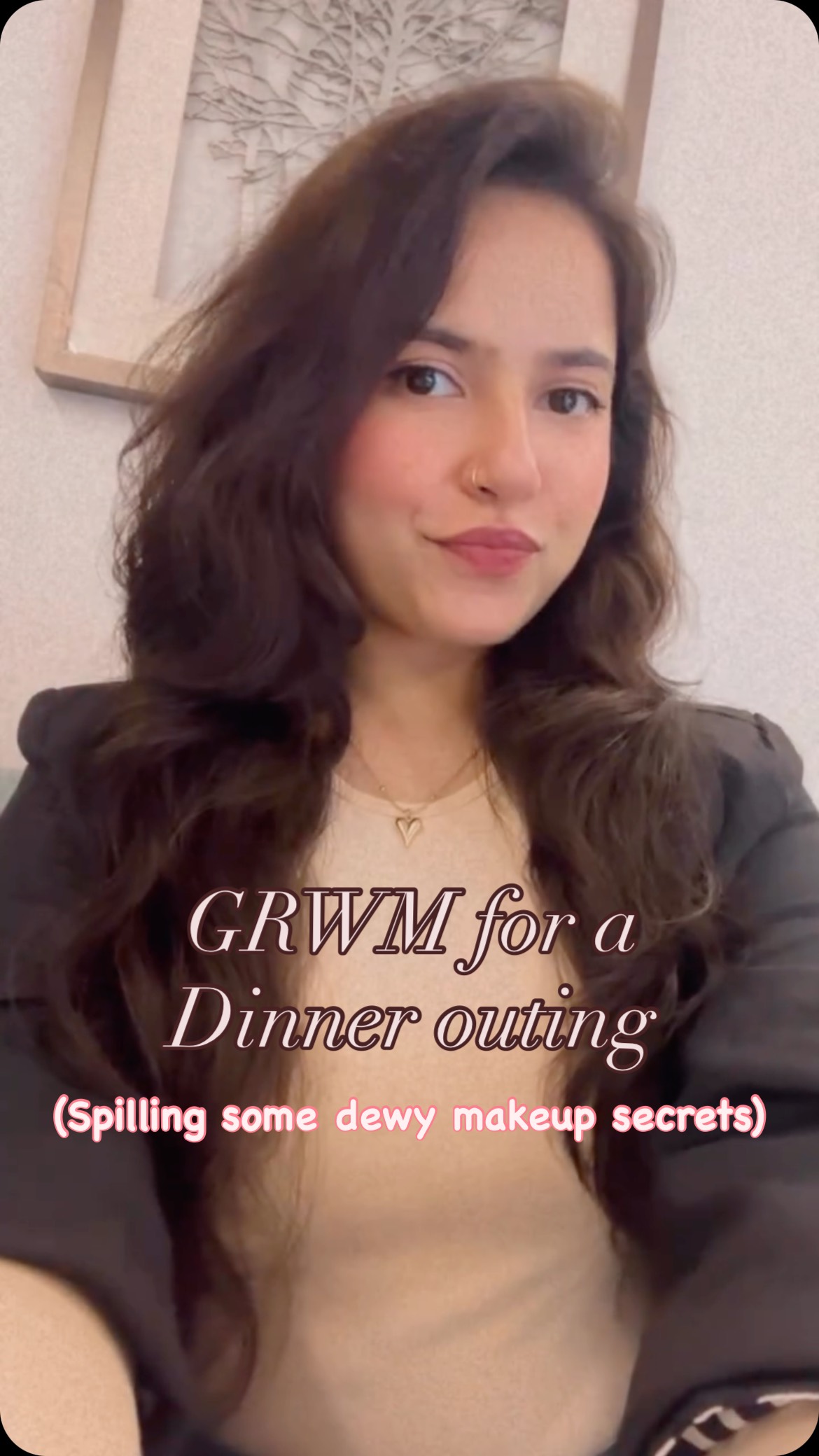 Instagram post by @rinky_gurnani for Colorbar Cosmetics. Caption reads: Correction- I said “no makeup makeup look”, but....