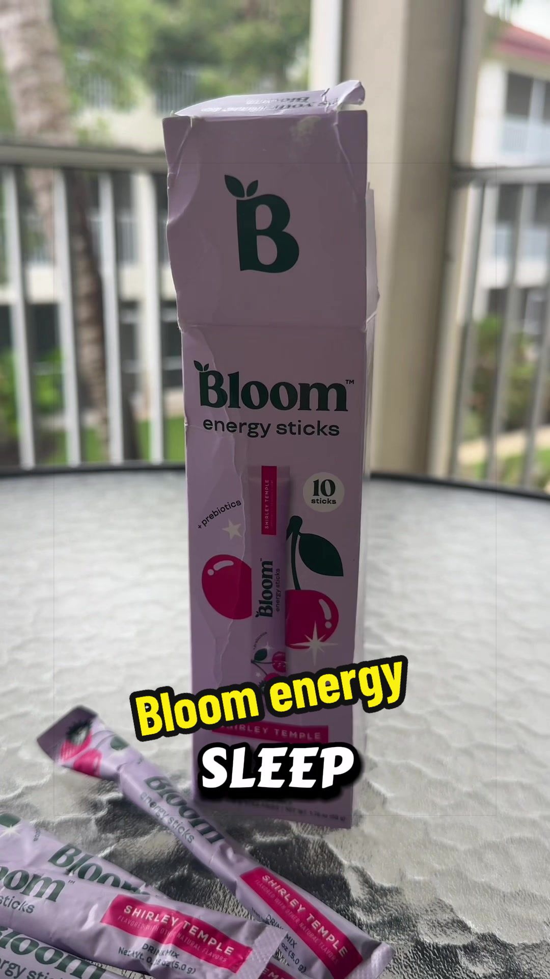TikTok post by an influencer for Bloom Nutrition. Caption reads: [...] ##energy##bloom##caffeine@@Bloom....