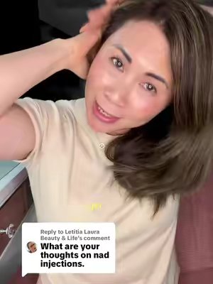 TikTok post by @pharmacistaiha for Happy Aging. Caption reads: [...] I chose a much simpler daily option: Happy....