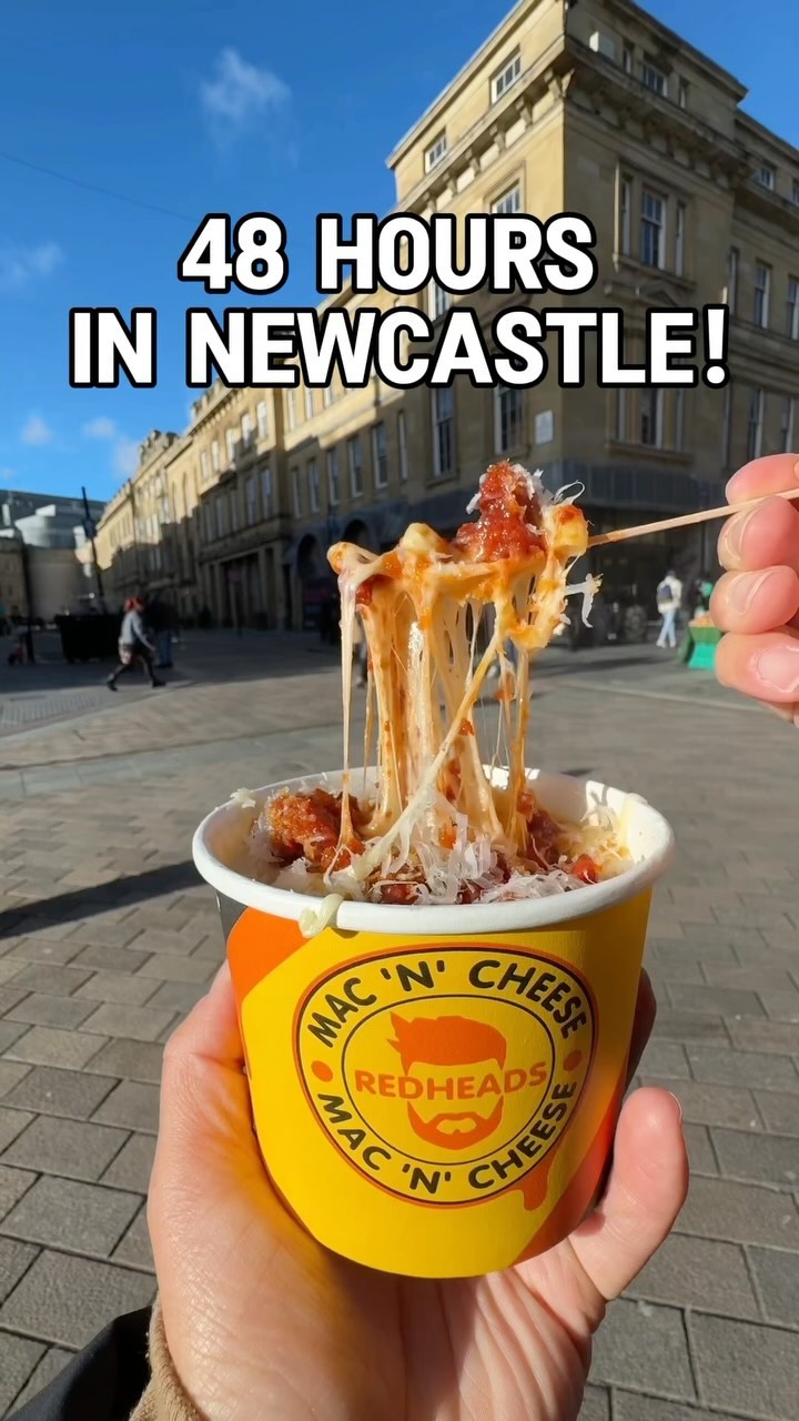 Instagram post by @loulouexplores for Visitengland. Caption reads: Newcastle was such a great city to spend a weekend....