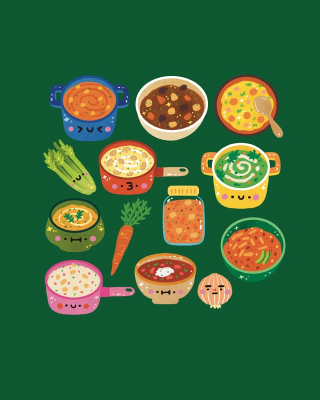 Instagram post by @figberrytea for TeePublic. Caption reads: "Soup" sold by @figberrytea on TeePublic⁠
⁠
Link....