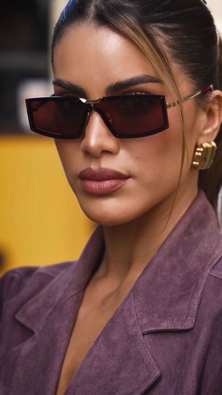 Instagram post by @camilacoelho for Marcolin. Caption reads: [...] in my new @maxmara shades
 (avail at....