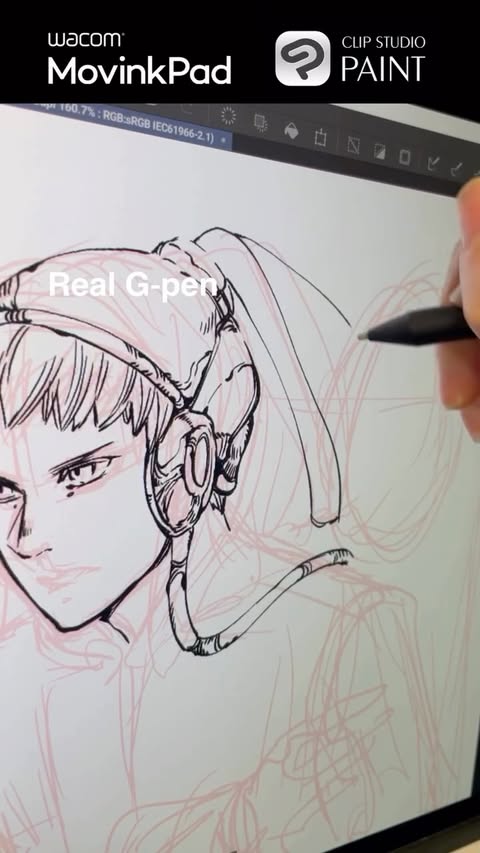 Instagram post by @mangalivepaint for Wacom. Caption reads: When compared to typical tablets, the Wacom....