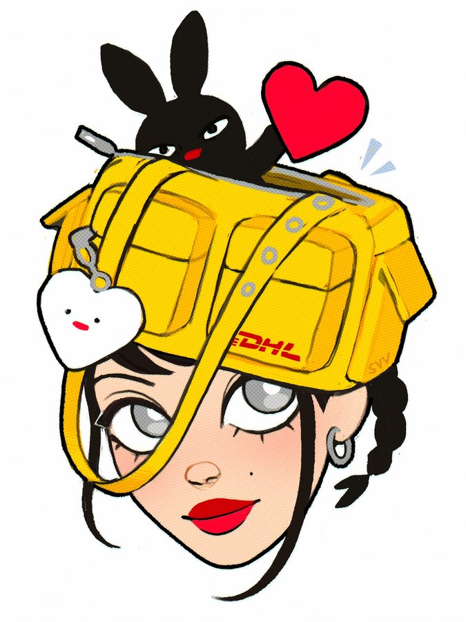 Instagram post by @svv.art for SAMO ONDOH. Caption reads: [...] bag, so I made this doodle ♡ [samo ondoh x....