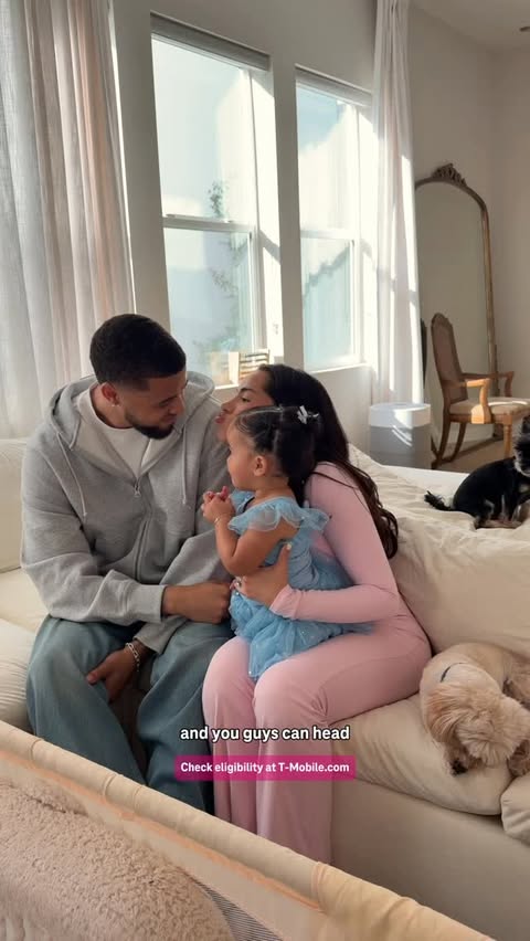 Instagram post by @kburton_25 for T-Mobile. Caption reads: #TMobilePartner Sundays are for family resets,....