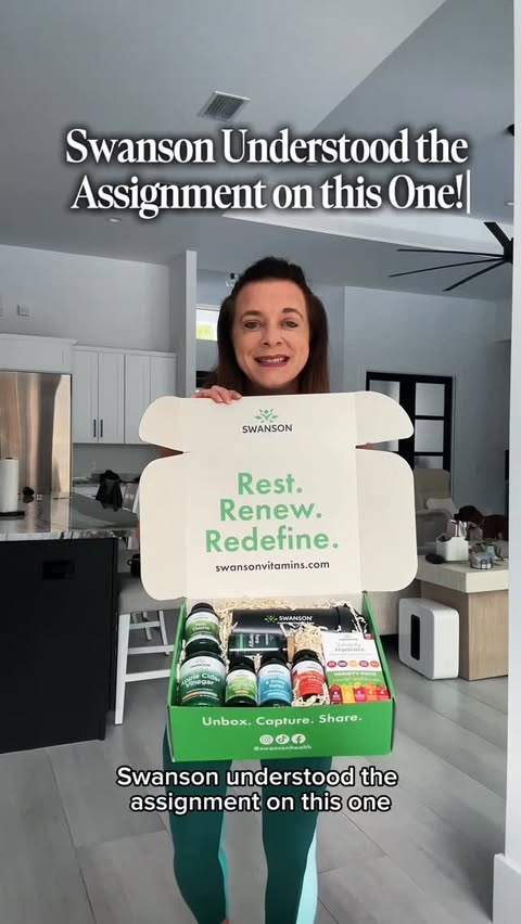 Instagram post by @jennlabfit for Swanson Health. Caption reads: [...] that actually fit my life. Enter the....