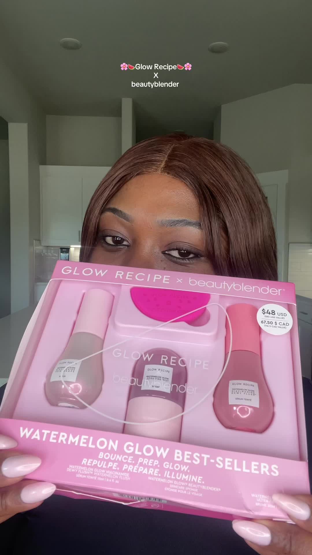 TikTok post by @breord0 for beautyblender. Caption reads: Impressed with the @Beautyblender ultra soft....