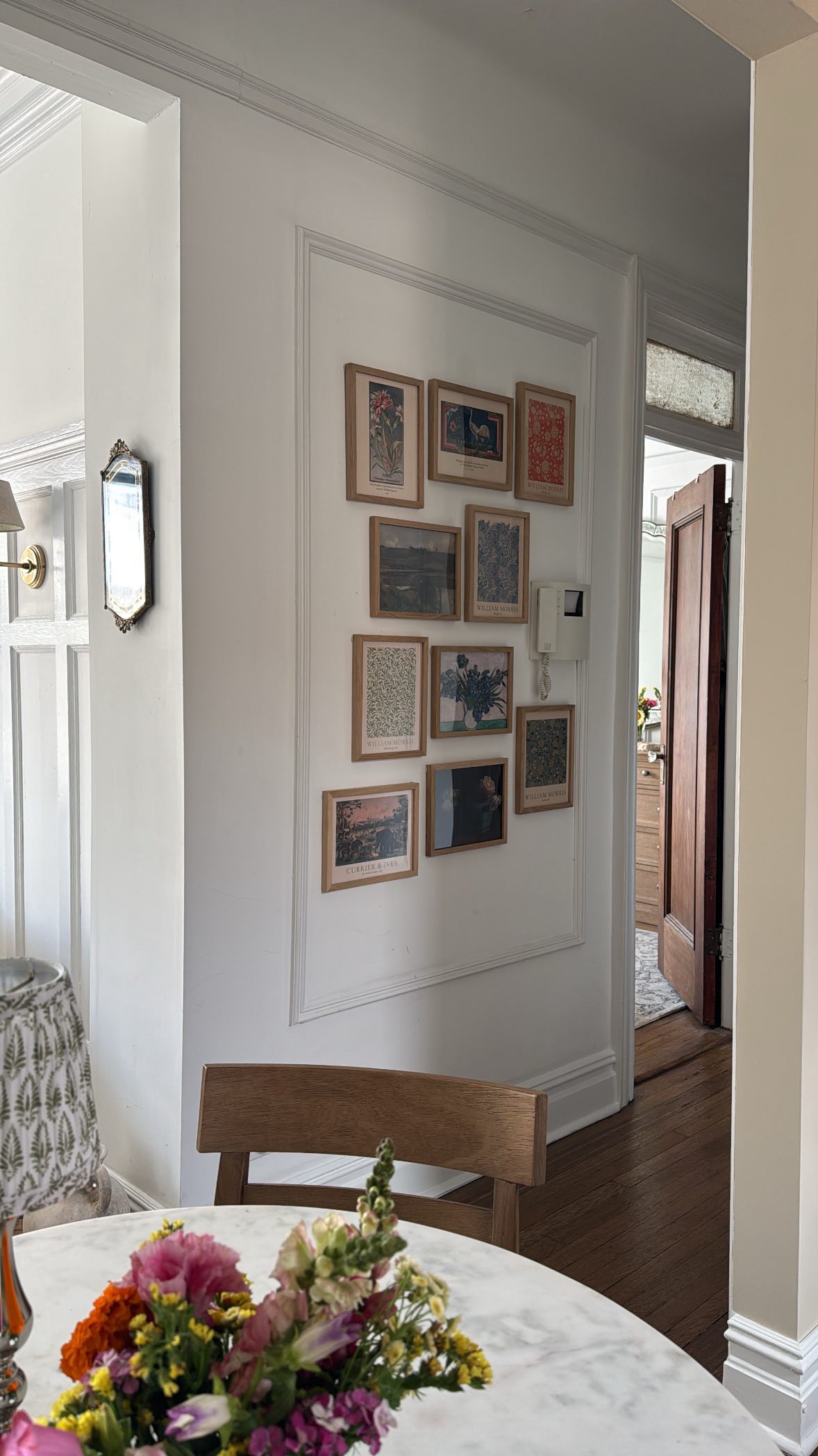 Instagram post by @mycityapartment for Society6. Caption reads: It couldn’t have been easier making this gallery....