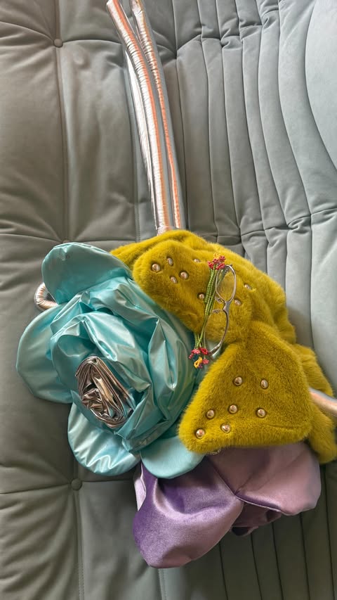 Instagram post by @mandygioh for GENTLE MONSTER. Caption reads: Unboxing the Gentle Monster New Bouquet collection....