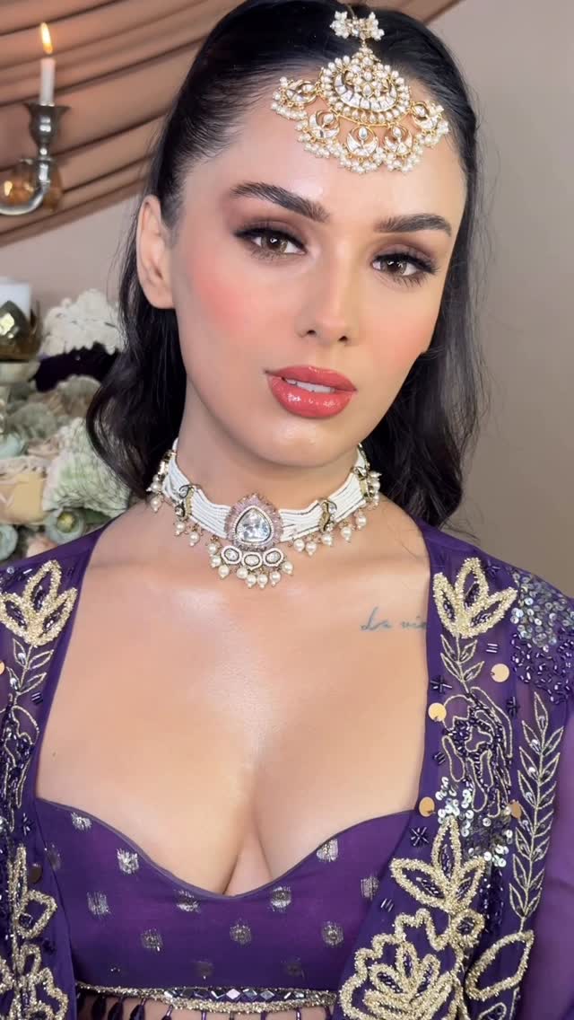 Instagram post by @facestoriesbyleenabhushan for Colorbar Cosmetics. Caption reads: Be the glam bridesmaid who shines through every....