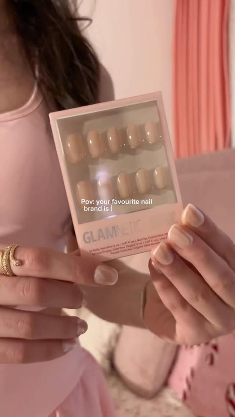 Instagram post by @helin.alena for Glamnetic. Caption reads: @glamnetic is now available to shop in @bootsuk....