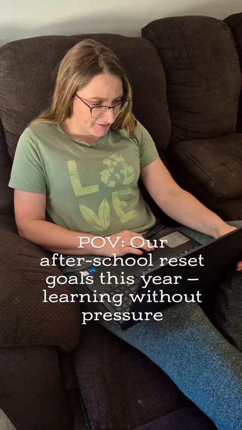 Instagram post by @mensavideo for Outschool. Caption reads: [...] over perfection. We’re browsing a few....