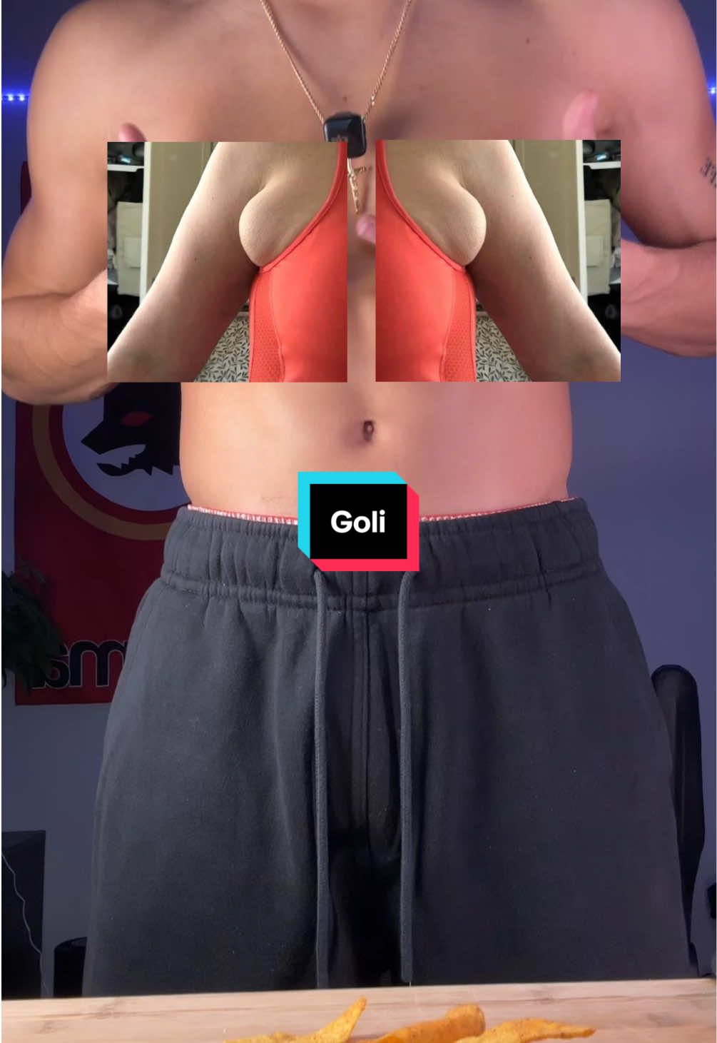 TikTok post by @inspire_ds for Goli. Caption reads: [...] #guthealth #bloating #digestivehealth....