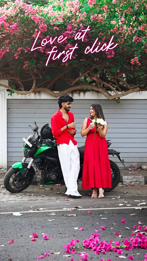 Instagram post by @malavika_sreenath for Instax. Caption reads: [...] Valentine’s, keep the real ones. 📸✨....