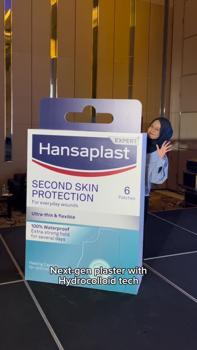 Instagram post by @wannrashidah for Hansaplast. Caption reads: [...] 🩺😂) @dr.afl I got to try the new....