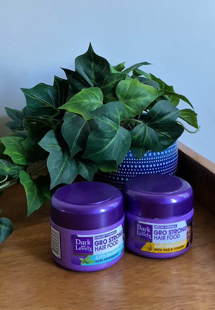 TikTok post by @inamazingmoments for Dark and Lovely. Caption reads: Hair food is the ultimate hair hack : Here are all....