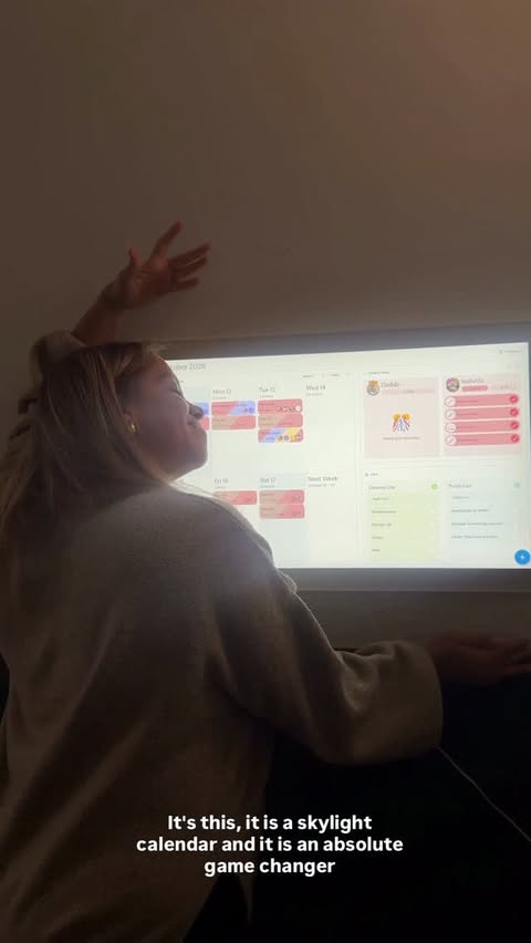 Instagram post by @thejess.jones for Skylight Frame. Caption reads: AD | Turns out my love language is colour coding,....