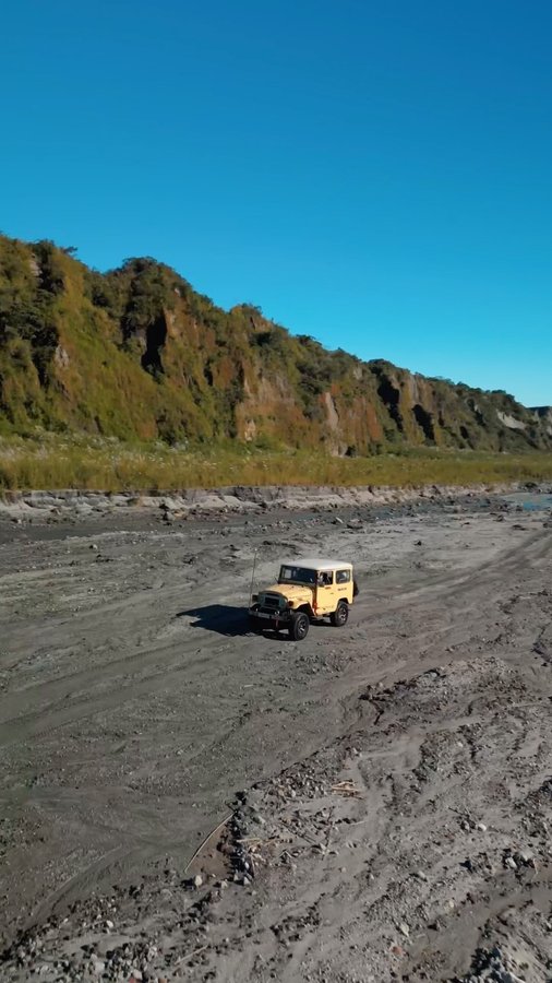 Instagram post by @nicko.stark for Earth. Caption reads: Scenic 4x4 ride to Mt. Pinatubo 🌋

Our first time....