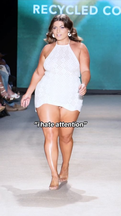 Instagram post by @ellahalikas for Ford Models. Caption reads: i do love me a runway🥱 ahhhh swim week is coming....