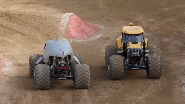 Instagram post by @bgranger2 for Monster Jam. Caption reads: @BGranger2 gets the last event of 2025 started off....